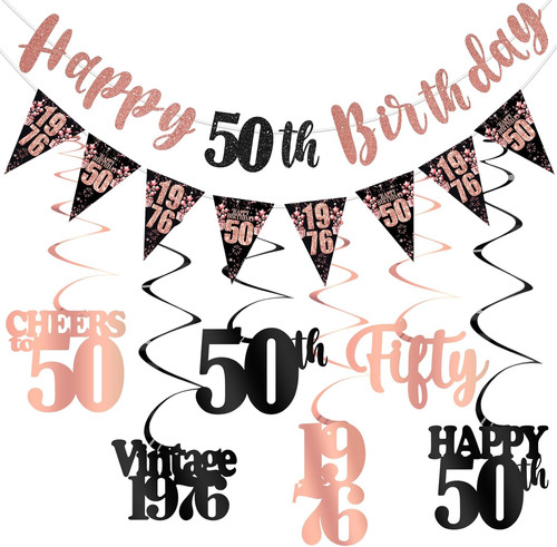 50th birthday decorations - 50th, for