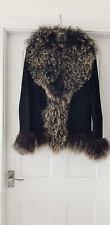 Monsoon Suede Afghan Penny Lane Boho Jacket Size 14