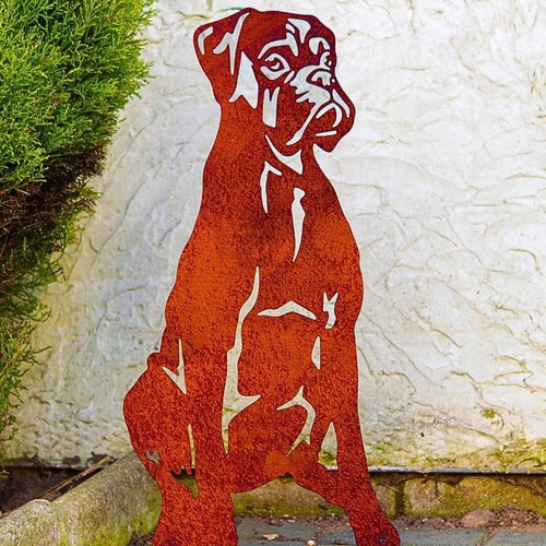 Boxer garden ornaments statue - boxer,