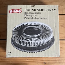 A-P Round Slide Tray - Slide Carousel for 80 Slides with Original Box