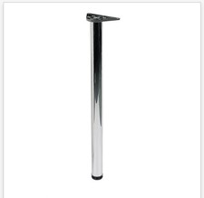 Hafele Worktop Leg Chrome 870mm (25mm Adjustable) 