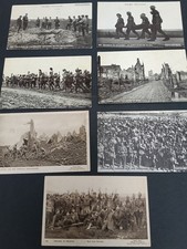 Seven Black & White Daily Mail 'War & Battle' Postcards-Unposted- Good Condition