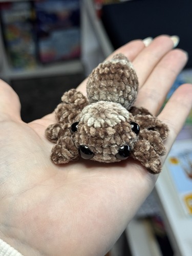 Jumping spider crochet plush - spider,