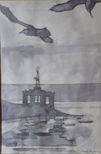 Original Signed Framed Ink