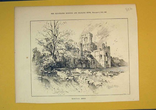Original old antique print - original,
