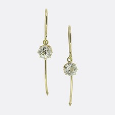 Antique Diamond Drop Earrings