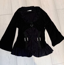 Zone BLEUE Top Size 10 Black Stunning