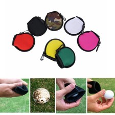 Portable Neoprene Club Ball Washer Cleaner Towels Pouch Pocket Bags With Clip