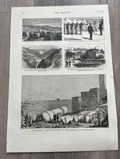 1877 large print  . cleopatras needle launch of the obelisk & turkish items