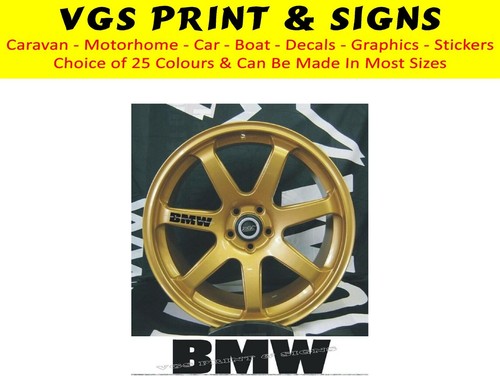Bmw alloy wheel decal - alloy,