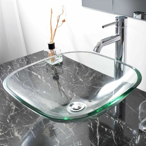 Clear bathroom square - bathroom, glass