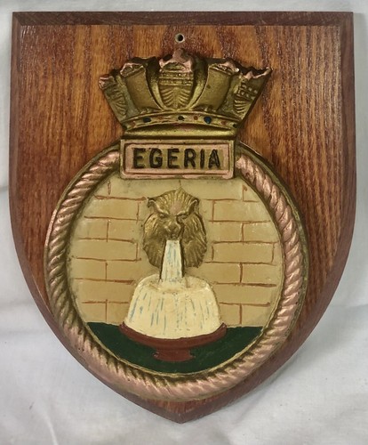 Hms egeria boat badge - boat,
