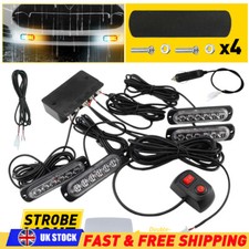 4x 6 LED 12/24V Amber Recovery