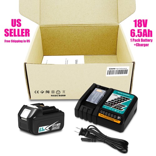 New 5ah battery and charger - new, 6.5ah