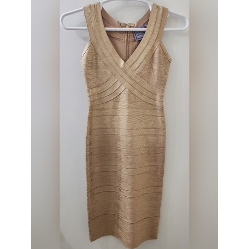 Herve leger metallic gold - metallic,