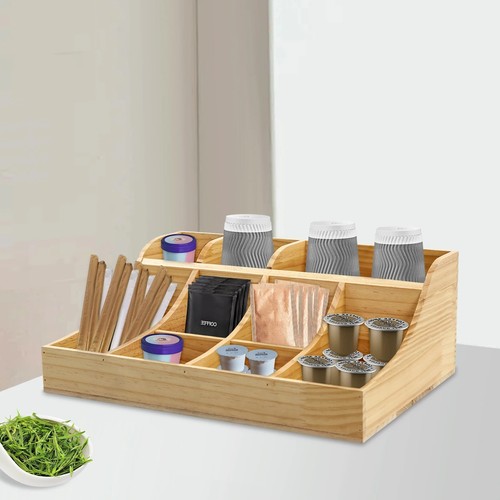 Pine condiment organizer - pine,