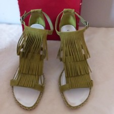 Women's Shoes Sandals Marco Tozzi Lime Green Heels Boxed UK Size 7 EU 40