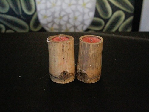 Natural bamboo candle - natural, (