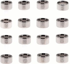 OFFICIAL LICENSED  STAINLESS STEEL CLUB BAND RING COMPLETE IN GIFT BOX SIZE RUX