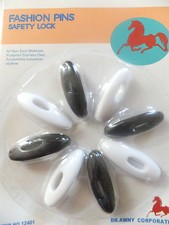 4 To 8 Pcs  Hijab Safety Pins Black And White