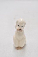 Vintage 1950s Szeiler Pottery Poodle Dog Figurine – Ceramic Collectible – 9.5cm