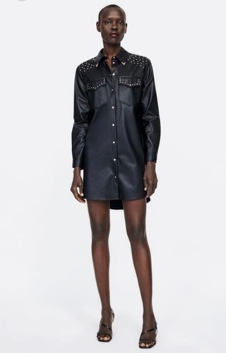 Zara womens black studded - womens,