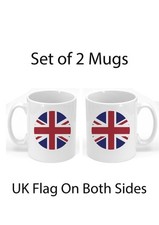 British Flag 2 Mugs Printed