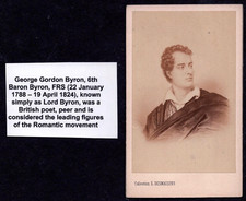 CDV PHOTO LORD GEORGE GORDON