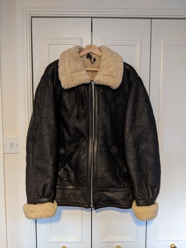 Vintage shearling mens aviator - shearling,