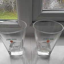 Jameson Irish Whiskey glass Tumblers  distillery scotch whisky bar party spirit 
