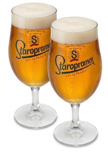 Staropramen pint glasses new - 2,