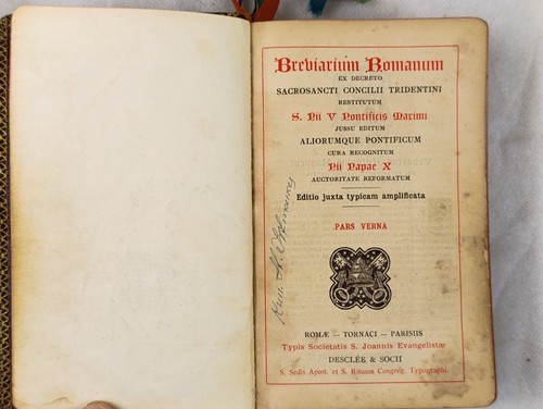 Breviarium romanum latin - breviarium,