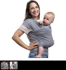 Cuddle Bug Baby Wrap Carrier Premium Baby Products - Grey NEW