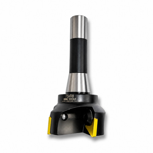 Taper indexable facemill - r8,