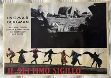 Vintage Italian Movie Poster The Seventh Seal 1957 Ingmar Bergman