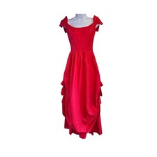 80s Vintage ILGWU Red Bustle