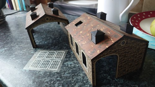 Engine shed and goods - engine,