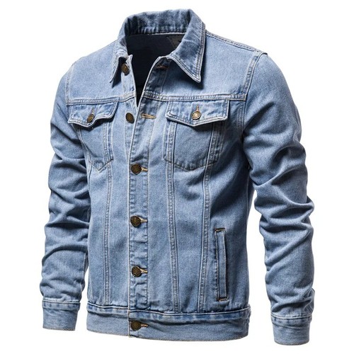 Men denim jacket vintage - men's,