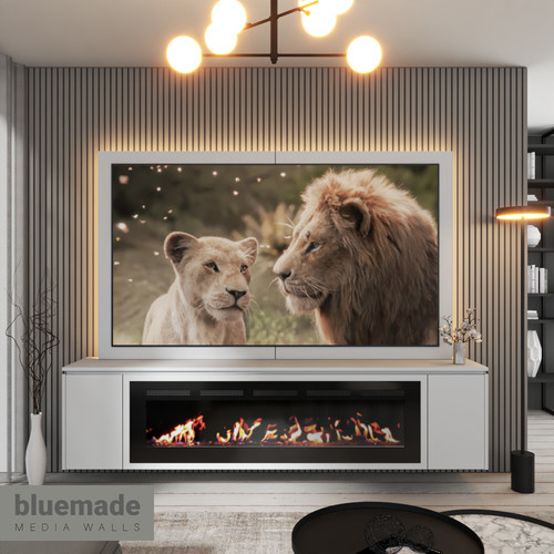 2200mm media wall furniture - 2200mm,