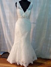 Wedding dress size 10 ivory lace Ellis, check measurements D
