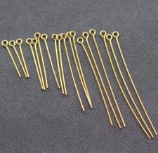 14k Gold Plated NEEDLE EYE