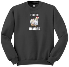 Fleece Navidad Sweatshirt Christmas Clothing Funny Xmas Lights Jumper Gift Top