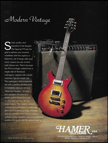 Hamer modern vintage series - hamer,