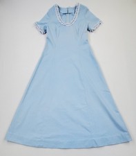 60s Lace Trim Maxi Dress XS