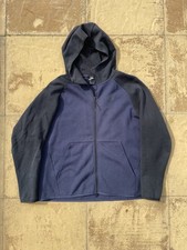 Old season blue navy tech fleece hoodie