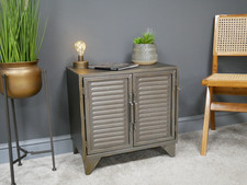 Urban Industrial Metal Cabinet – Rustic Locker Style Storage Unit Cupboard