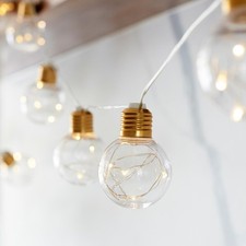 10 Micro Brass LED Warm White