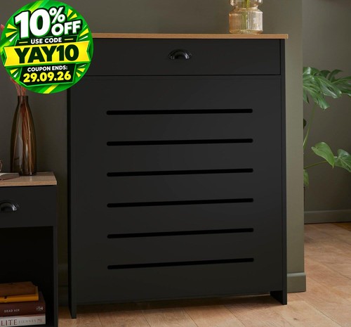 Black radiator cover - radiator,
