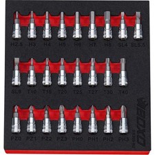 Boxo tools 25pc - boxo, 1/4"dr