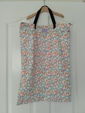 The Nappy Den Reusable Nappy Hanging Nappy Pail Bag Rainbow Drop Pattern New